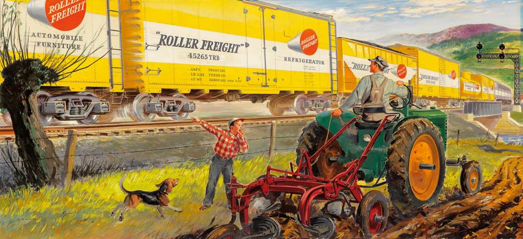 ADVERTISING TRAINS) JOHN F GOULD Timken Roller Freight ADVERTISING TRAINS) JOHN F GOULD Timken Roller Freight